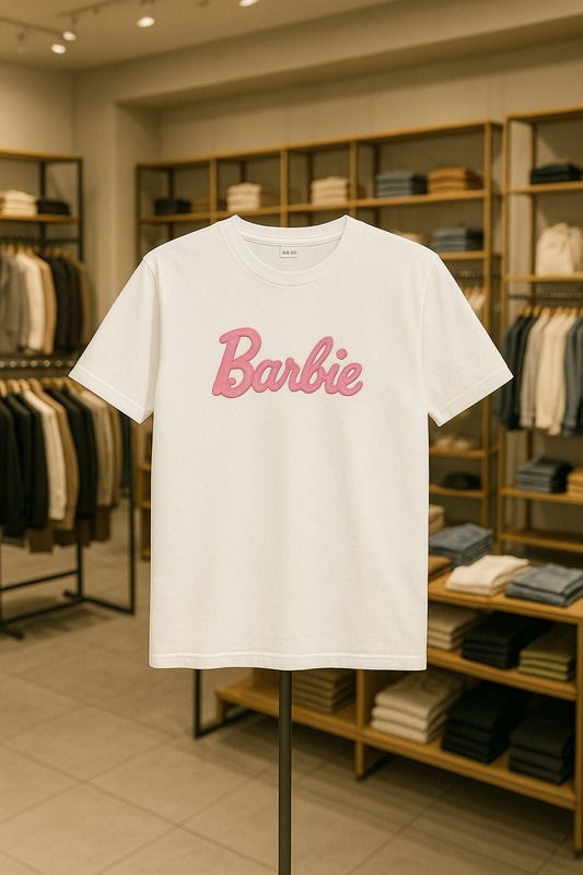 T-shirt Barbie Blanc