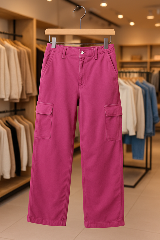 Pantalon Cargo Rose