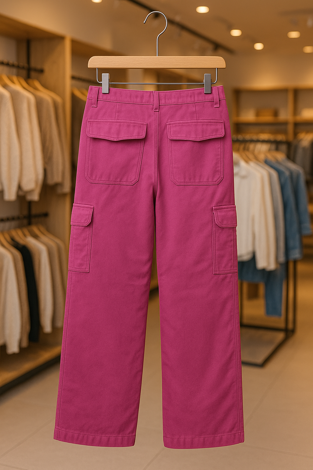 Pantalon Cargo Rose