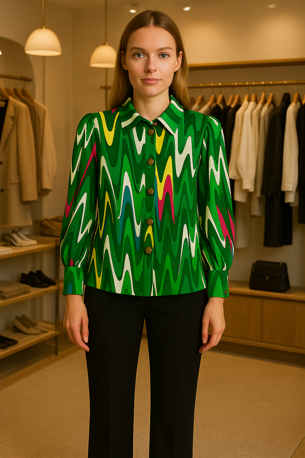Chemise verte
