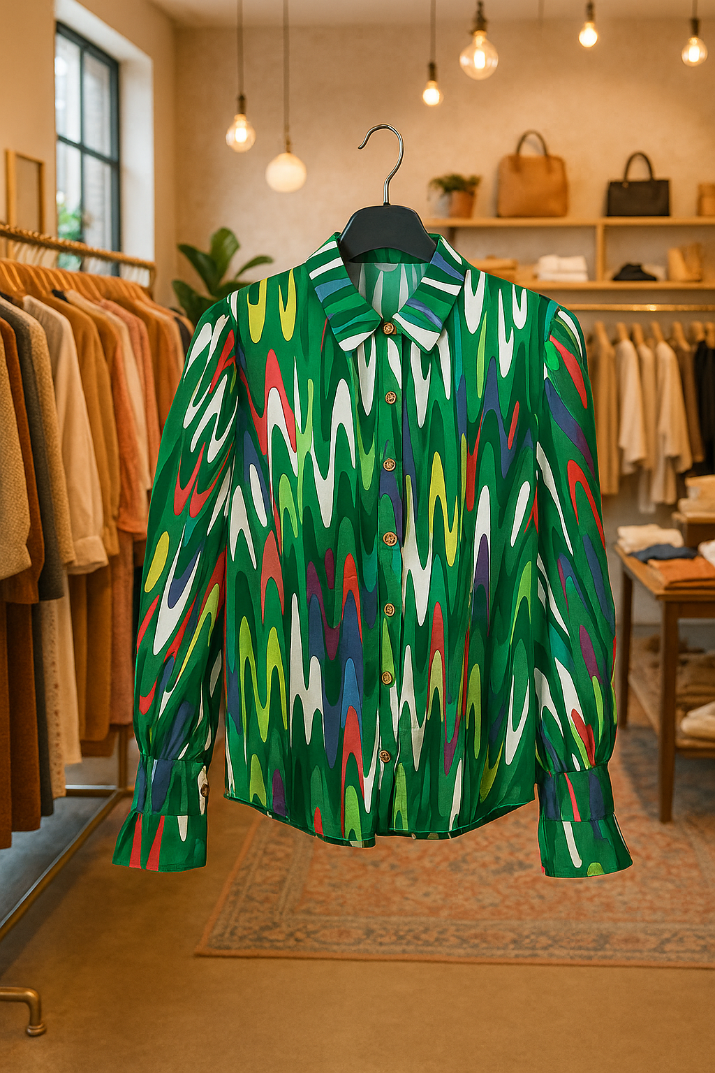 Chemise verte