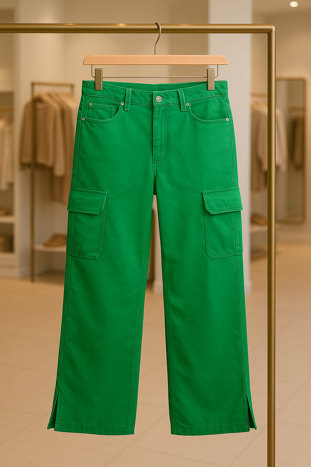 Pantalon Cargo vert 3
