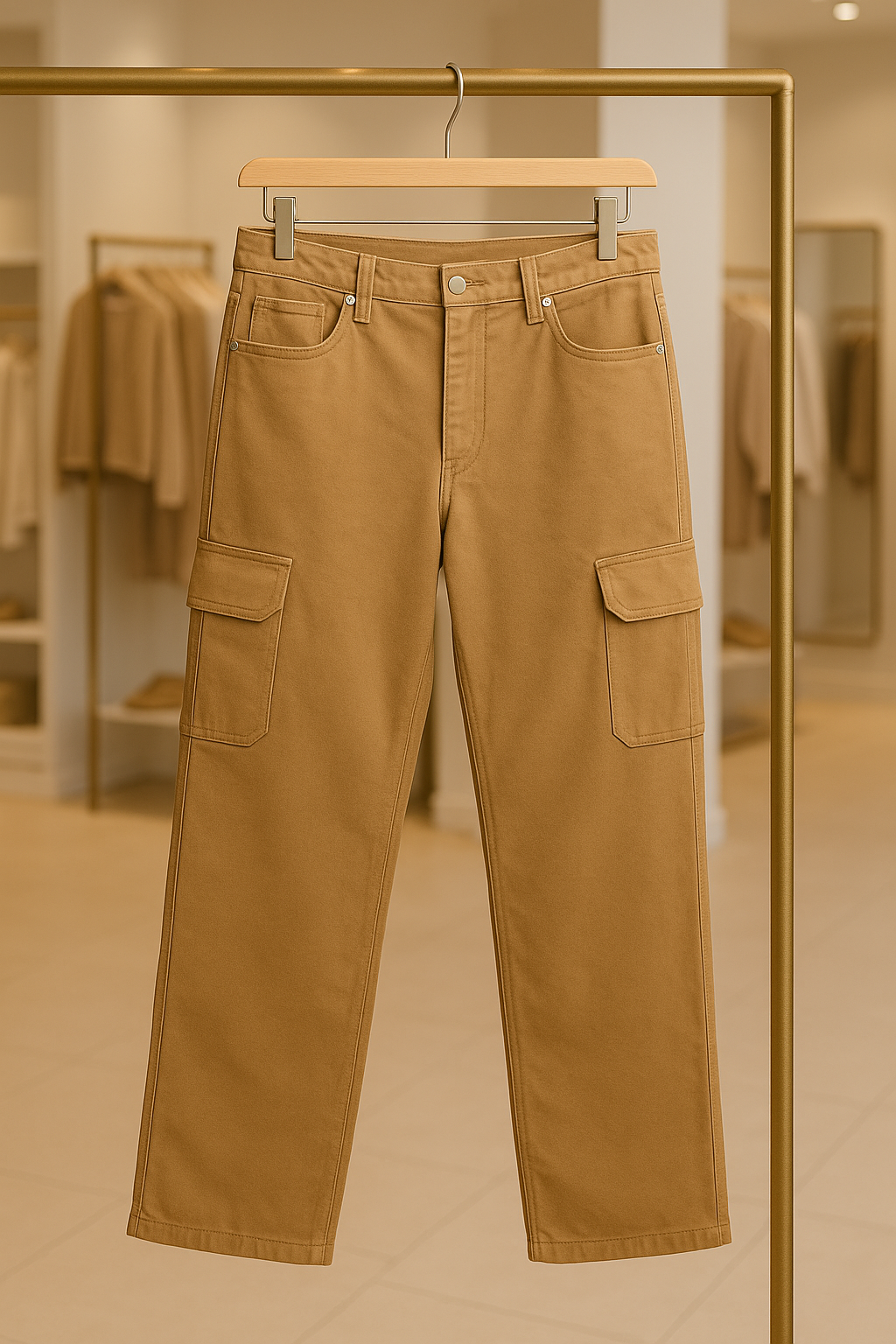 Pantalon Cargo Beige