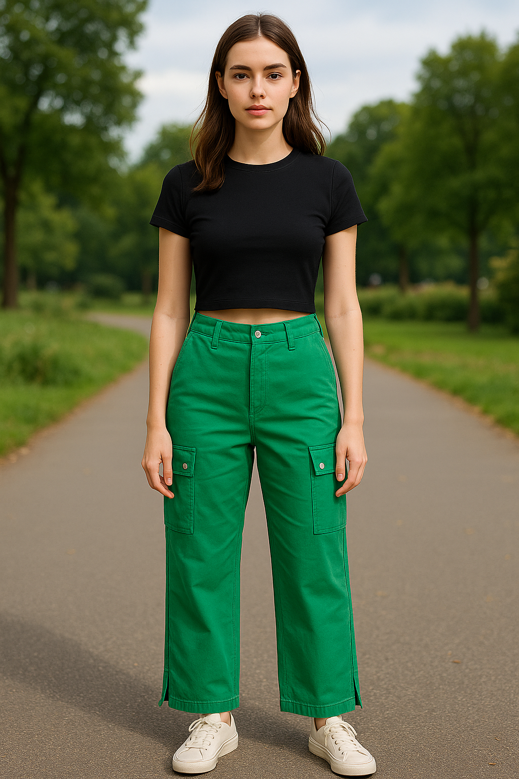 Pantalon Cargo vert 3
